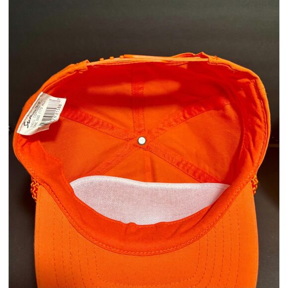 Vintage The Home Depot Orange Snapback Trucker Hat Front Rope Cap USA - Picture 3 of 4